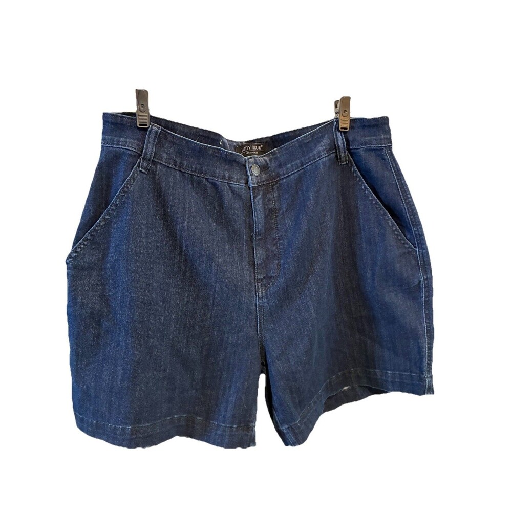 Judy Blue Jean Shorts Womens Plus Size 2XLComfort Stretch Dark Denim Slimming